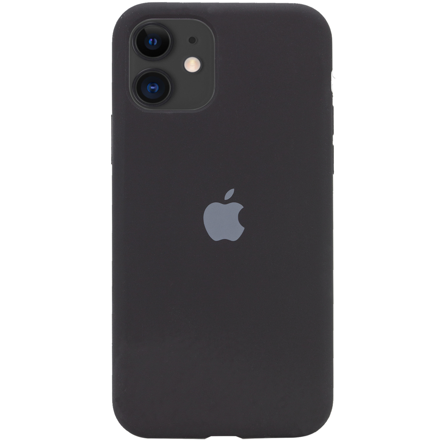 Silicone Case Full Protective (AA) для iPhone 11 (6.1") (Black)-0